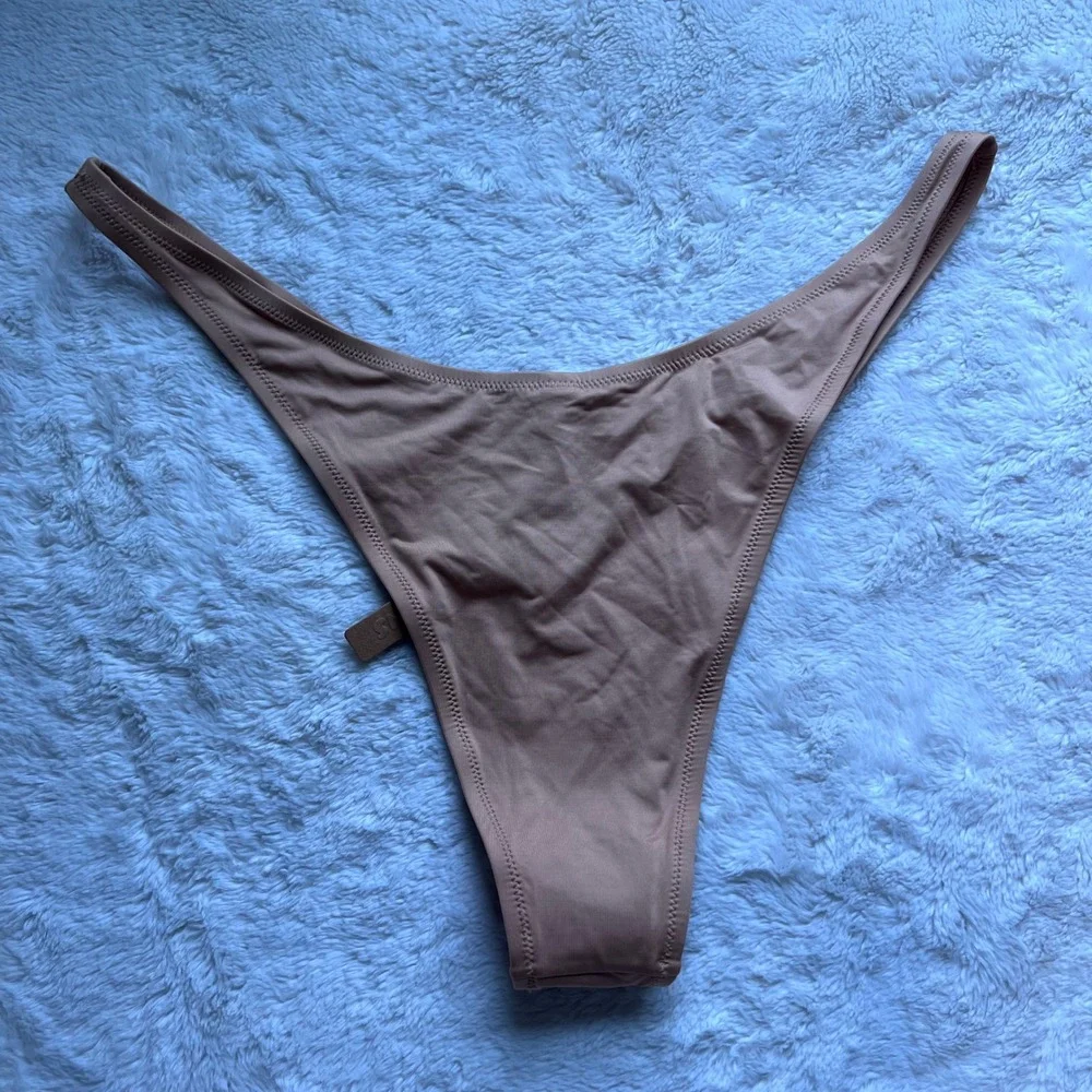 SKIMS Swim Dipped Front Bottom Ochre Tan Bikini SW-TAN-0147 Women Size 4X NEW
